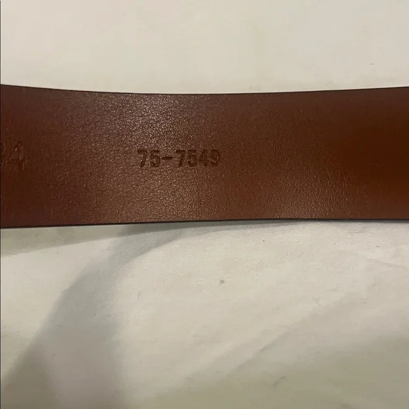 Johnston & Murphy Belt sz 34 Black Genuine Leather lizard embossed dress casual - Picture 6 of 7